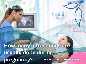 How many ultrasounds are usually done during pregnancy?